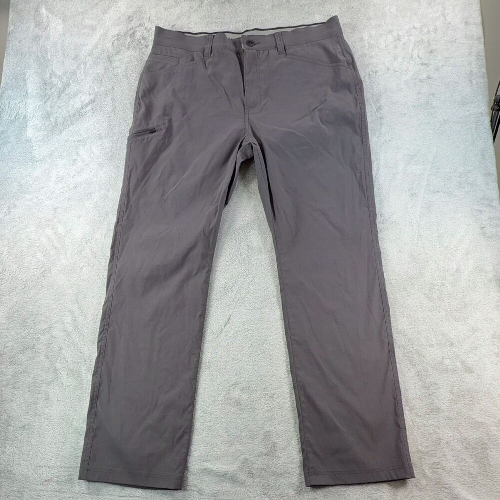 Orvis Tech Pants Mens 38x32 Gray Water Repellent Stretch Hiking Travel